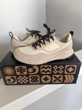 OluKai Men's Sneakers in Cream and Brown